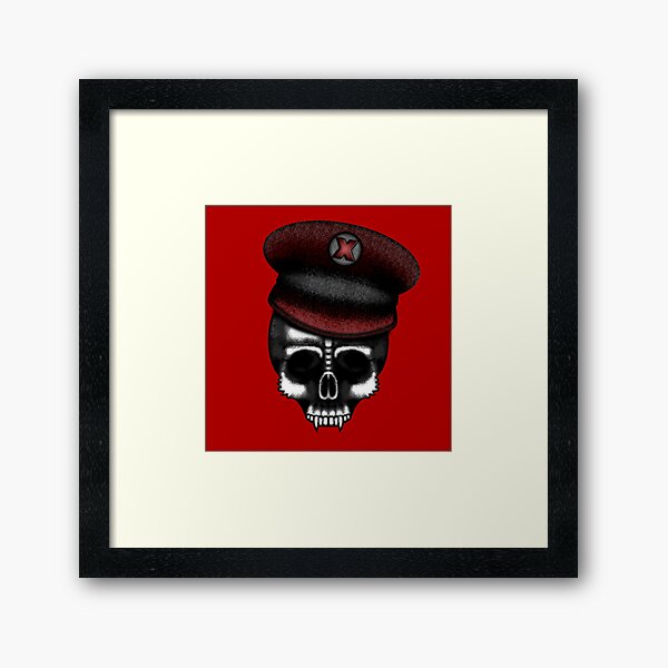 Errorface Skull General Framed Art Print
