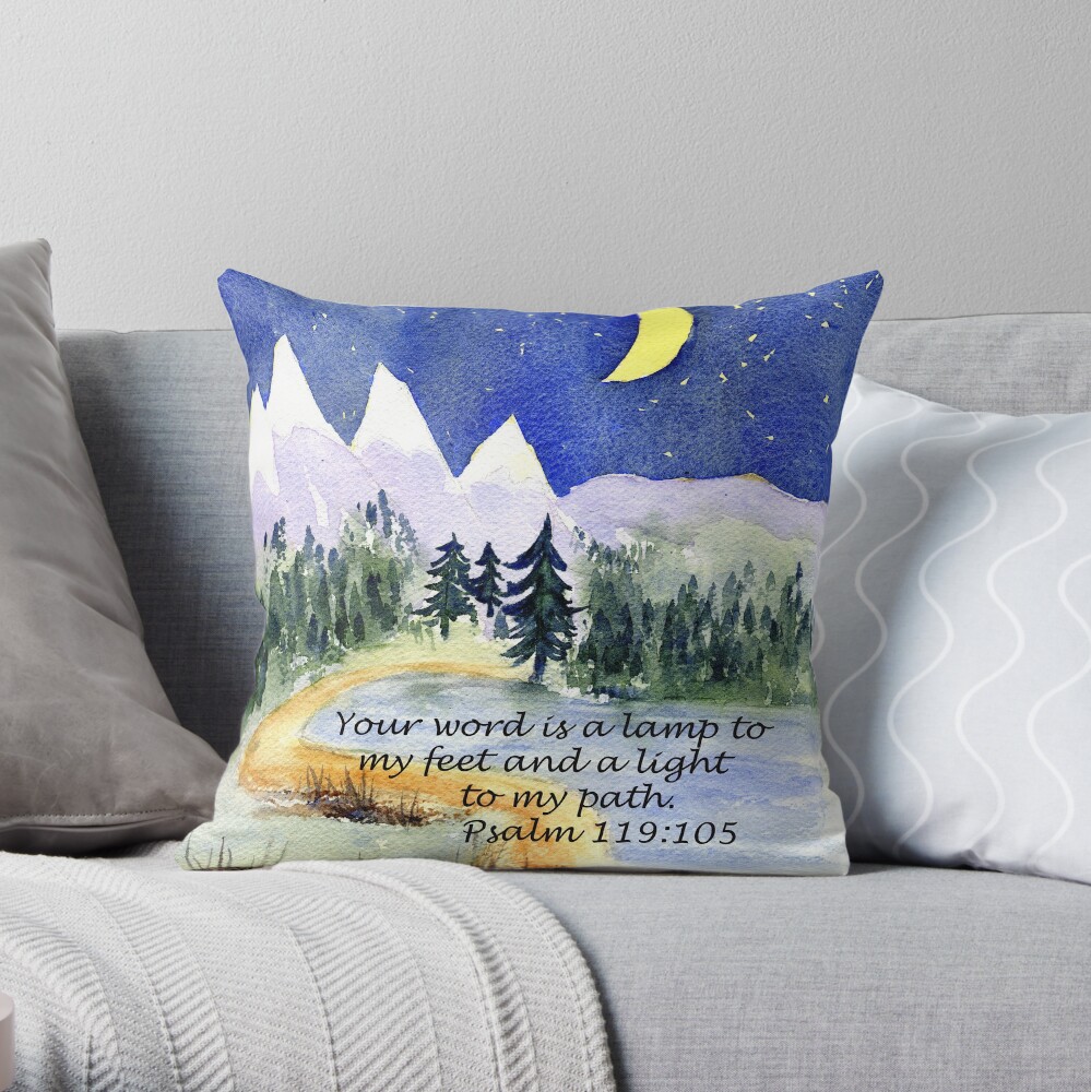 Guidance, Psalm 119:105 Throw Pillow