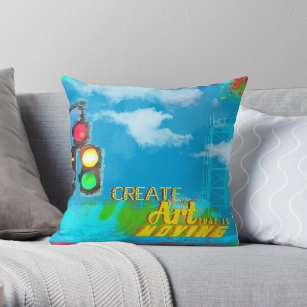 Create Moving Art Throw Pillow