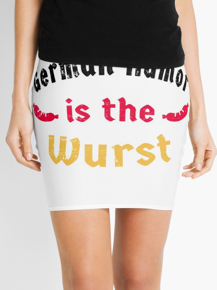 German Humor Is The Wurst Mini Skirt By Shirtonaut Redbubble