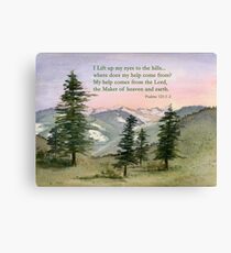 Heavenly Help - Psalm 121:1-2 Canvas Print