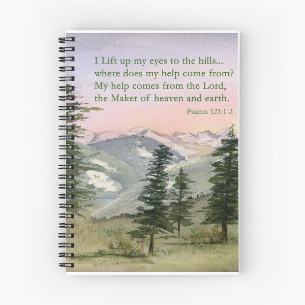 Item preview, Heavenly Help -  Psalm 121:1-2 designed and sold by Diane Hall Watercolors.