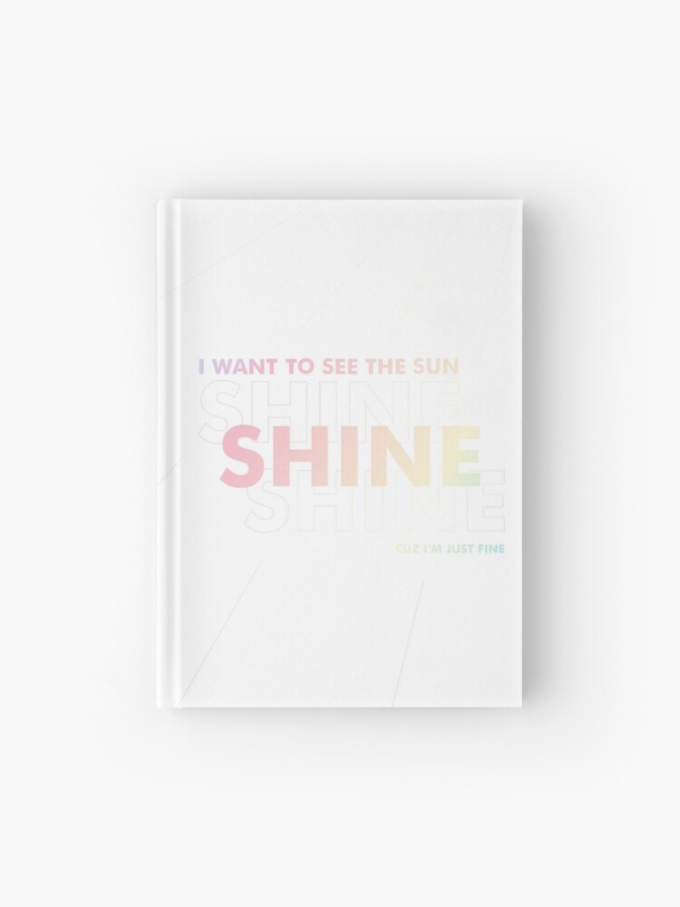 Bts I M Fine Lyrics Hardcover Journal By Imgoodimdone Redbubble