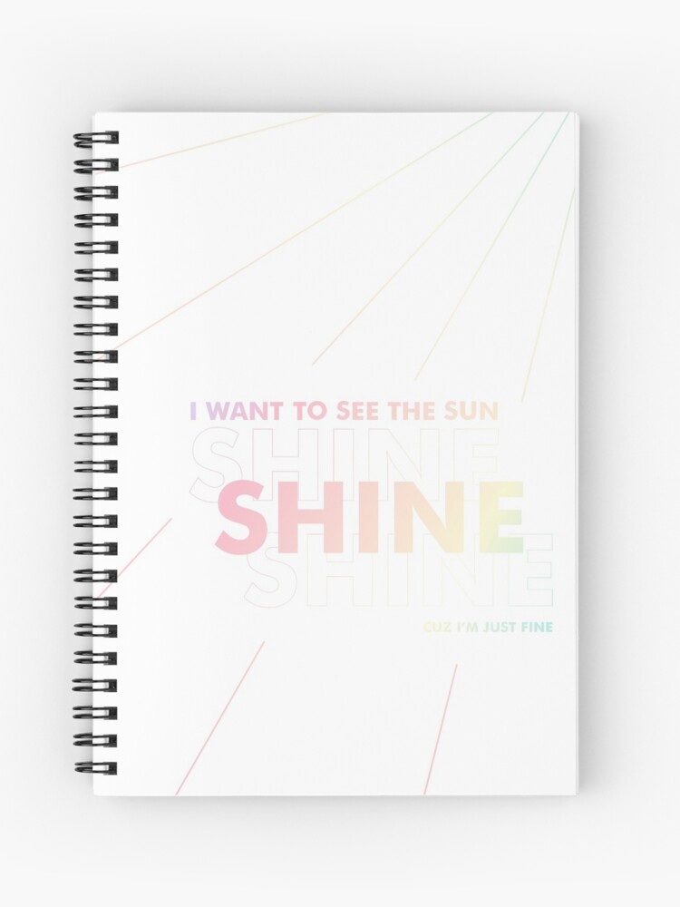 Bts I M Fine Lyrics Spiralblock Von Imgoodimdone Redbubble