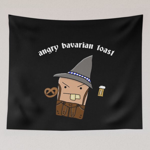 Item preview, angry bavarian toast oktoberfest design designed and sold by heisennerd.