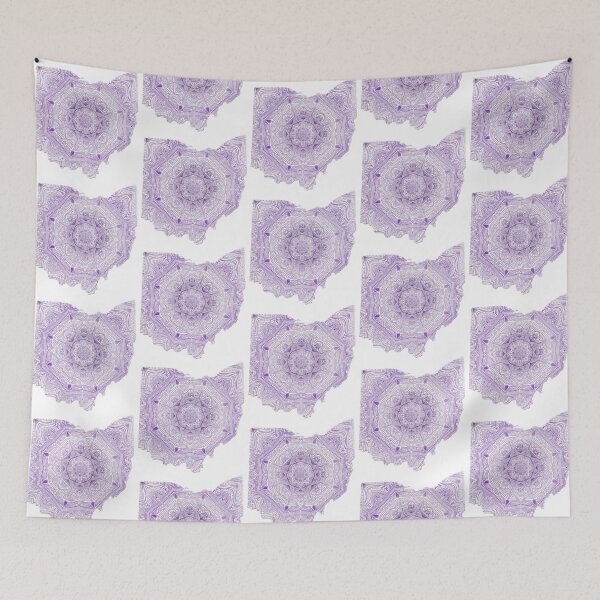 Item preview, Purple Ohio Mandala designed and sold by oddwatt.
