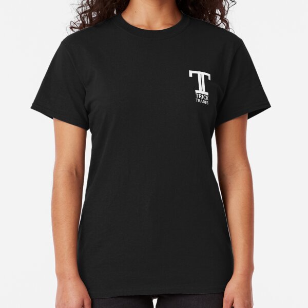 TrickTrades White Logo Classic T-Shirt