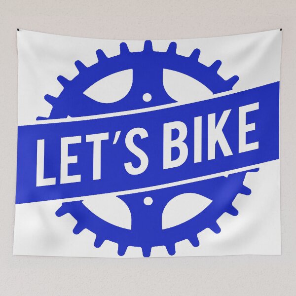 Item preview, Blue Let's Bike Bicycle Cog designed and sold by Pisces92.