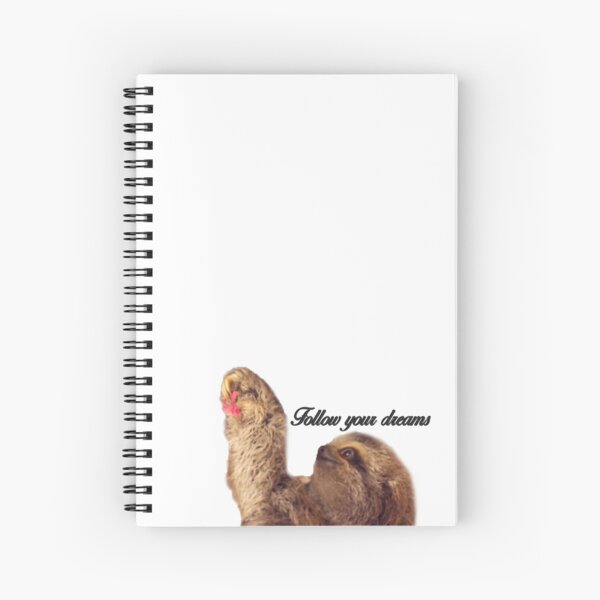 Inspirational Sloth Spiral Notebook