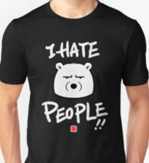 I Hate People! Slim Fit T-Shirt