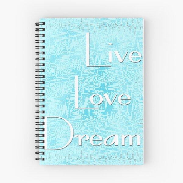 Item preview, Live Love Dream Blue Patterns designed and sold by HeatherJepp.