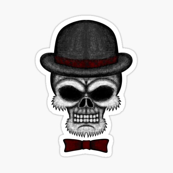 Errorface gentleman Skull Sticker