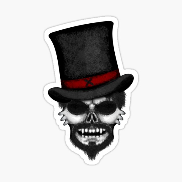 Errorface Gentleman Skull 2 Sticker