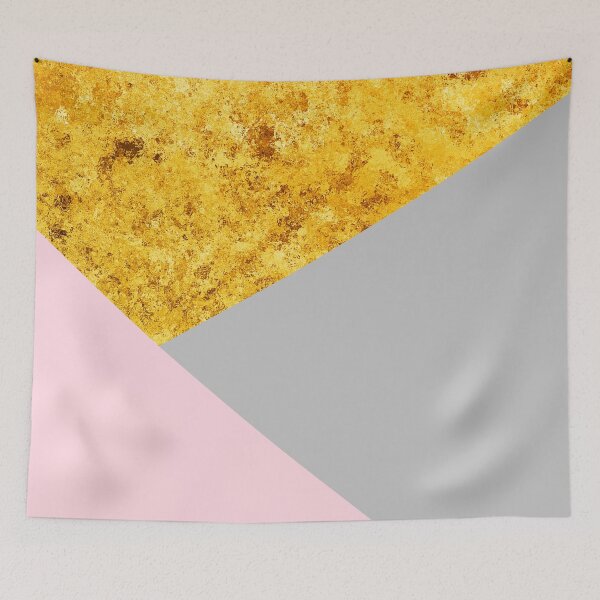 Item preview, Triangles - Gold, Grey, Pink designed and sold by cadinera.