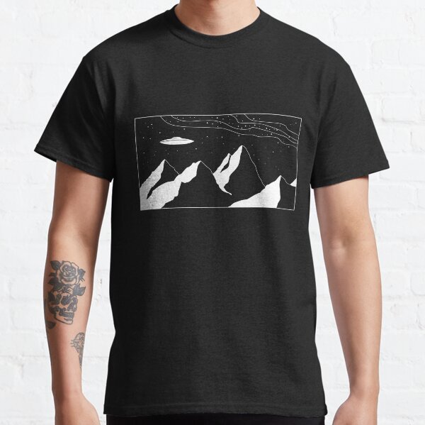 Mountain Range UFO Classic T-Shirt