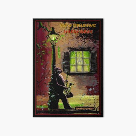 Item preview, MARDI GRAS : Vintage New Orleans Bourbon Street Advertising Print. designed and sold by posterbobs.