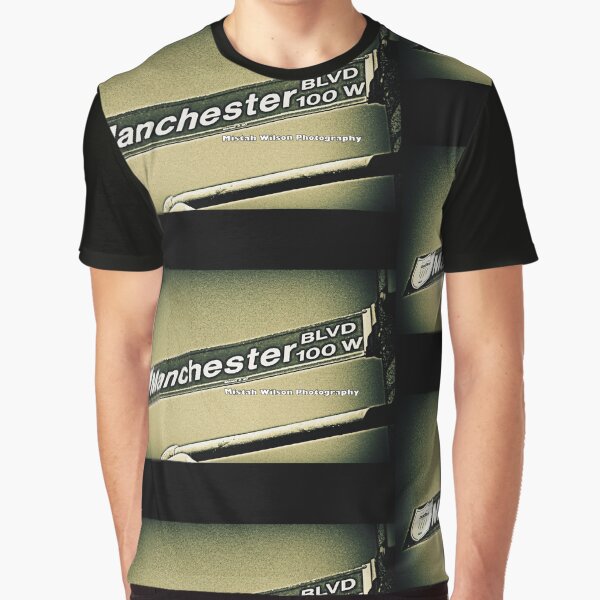 Manchester Boulevard, Inglewood, California by Mistah Wilson Graphic T-Shirt