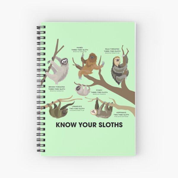 Connaissez vos paresseux Cahier à spirale