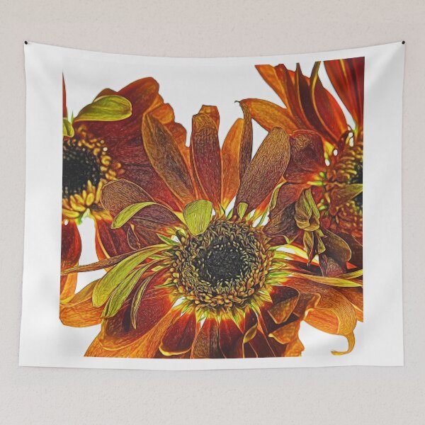 Item preview, Orange Studio Flowers designed and sold by bloomingvine.