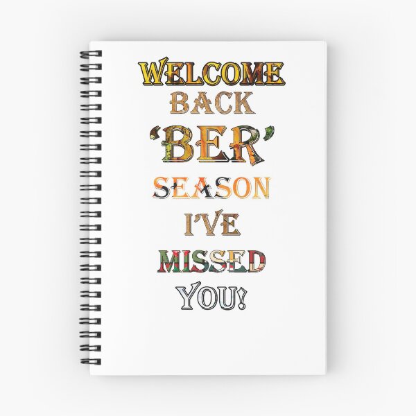 Item preview, The ‘BER’ Months Has Begun! WELCOME BACK 'BER' SEASON I'VE MISSED YOU! designed and sold by Cute & Sassy Custom Gifting Boutiques.
