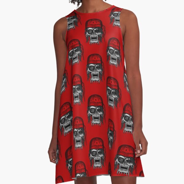 Errorface Pirate Skull A-Line Dress