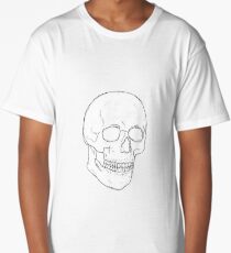 simplistic skull Long T-Shirt