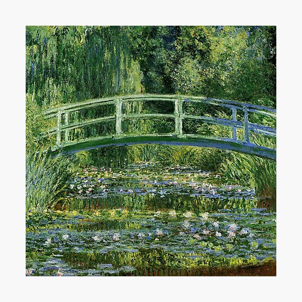 Water Lilies and the Japanese bridge - Claude Monet Photographic Print
