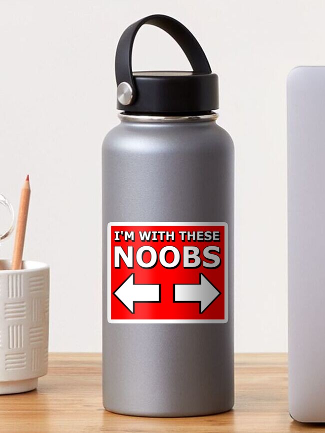 I'm with these noobs, gamer geek Kids T-Shirt for Sale by AMagicalJourney