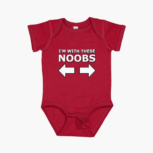 Item preview, I'm with these noobs, gamer geek designed and sold by AMagicalJourney.