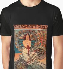 'Monaco' by Alphonse Mucha (Reproduction) Graphic T-Shirt