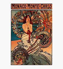'Monaco' by Alphonse Mucha (Reproduction) Photographic Print