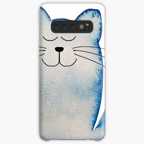 calm blue cat Samsung Galaxy Snap Case