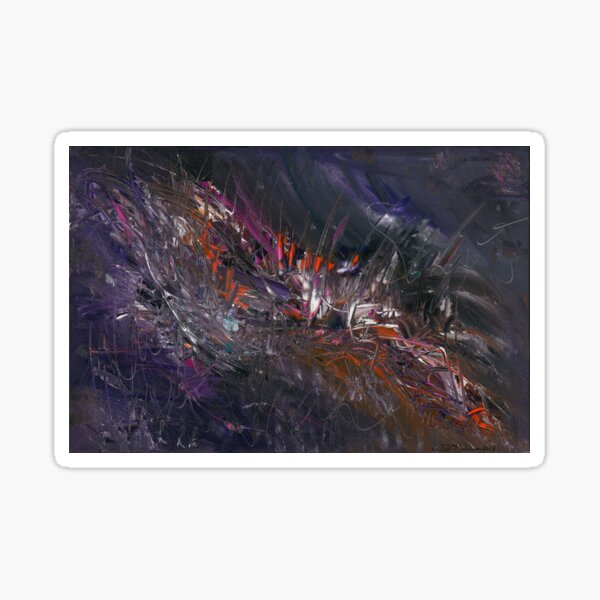 Purple Burst Sticker
