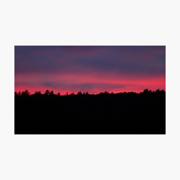 deep color sunset in september Photographic Print