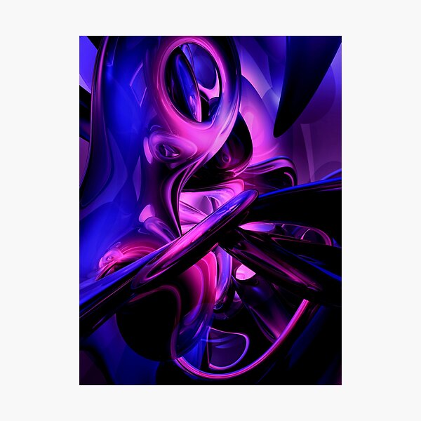Fluorescent Passions Abstract Photographic Print