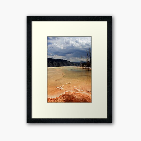 Infinity Pool, Mammoth Hot Springs Framed Art Print