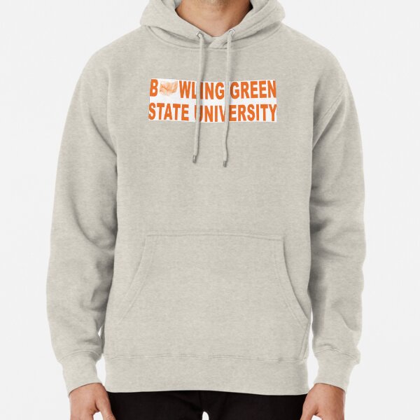 Bowling Green State Youth Grey Fleece Hood BG w//Falcon