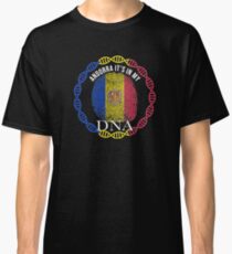 Andorra Its In My DNA - Andorra Andorran Flag In Thumbprint Classic T-Shirt