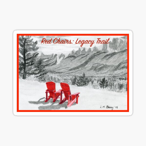 Red Chairs: Legacy Trail Sticker