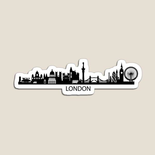 London Cityscape Art Magnet