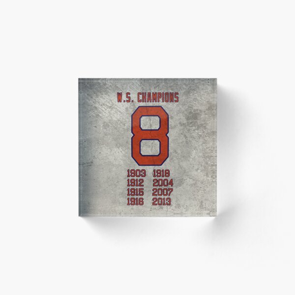 8X World Series Champs Acrylic Block
