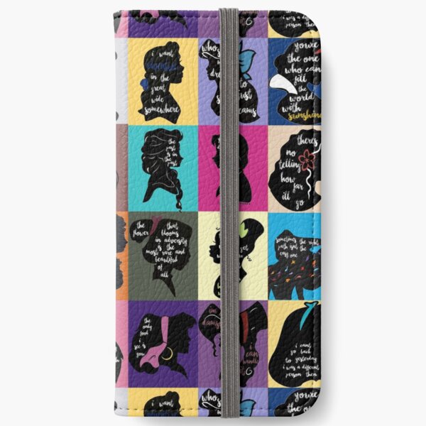 Princess Inspirational Quote Collage iPhone Wallet