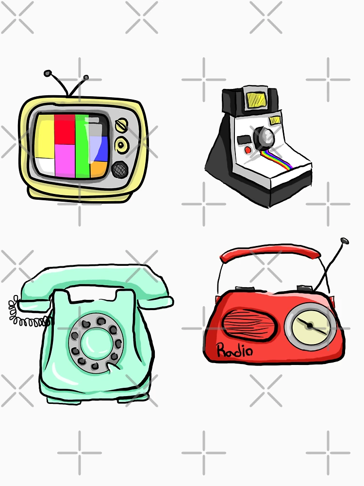 Thumbnail 6 of 6, Pullover Hoodie, Retro Technology Pattern designed and sold by RagingOstrich.