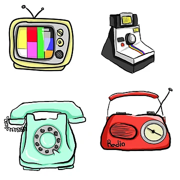 Artwork thumbnail, Retro Technology Pattern by RagingOstrich