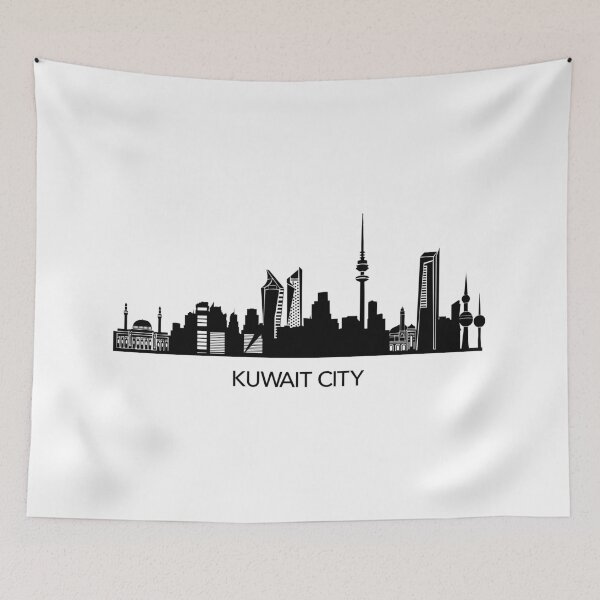 Item preview, Kuwait City skyline Art designed and sold by Elenia Design.