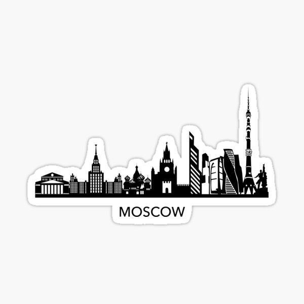 Item preview, Moscow skyline Art designed and sold by Elenia Design.