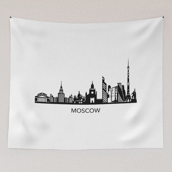 Item preview, Moscow skyline Art designed and sold by Elenia Design.