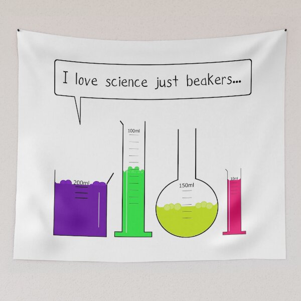 Item preview, I love science just beakers designed and sold by Byrnsey.