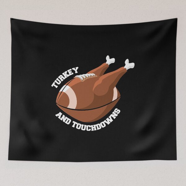 Item preview, Turkey and Touchdowns Thanksgiving and Football designed and sold by SassyYetClassy.