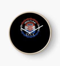 Croatia Its In My DNA - Croatia Croatian Flag In Thumbprint Uhr